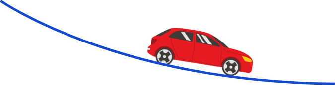 Illustration voiture sur une route